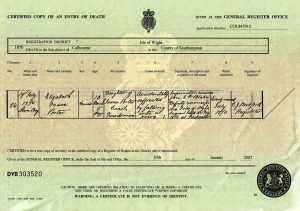 Elizabeth Grace Porter death 1870