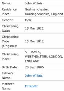 John willats 1806