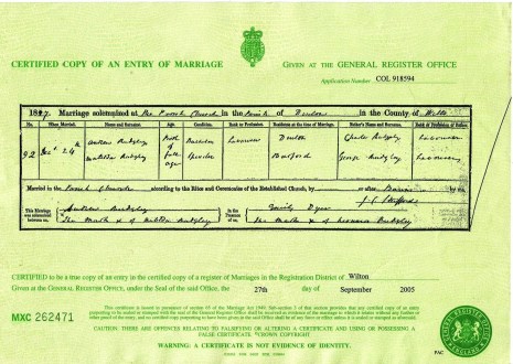 Marriage Certificate