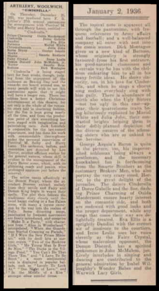 2 January 1936 - The Stage - London, London