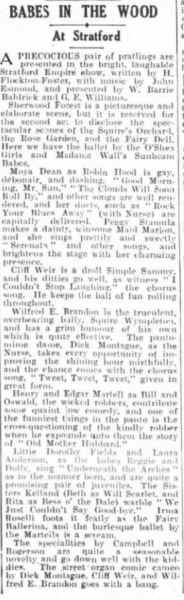 30 December 1932 - The Era - London, London