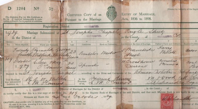 Marriage Certificate